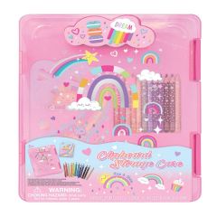 HOT FOCUS: CLIPBOARD STORAGE CASE: RAINBOW