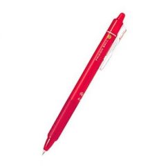 ปากกาเจลลบได้ Pilot Frixion แบบกด 0.7 มม.สีแดง