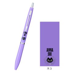PILOT ปากกลูกลื่น หมึกดำ 0.5 มม : ANNA SUI สีม่วง(ขอบเงิน)
