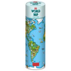 JIGSAW IN A TUBE - WORLD MAP MODERN MAP