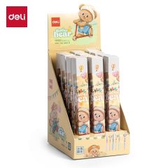 DELI BUTTER BEAR PEN GEL (HY003) 0.5MM. (BLACK INK)