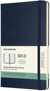 2021-2022 MOLESKINE 18M WEEKLY PLANNER BLUE HARD 