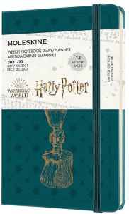2021-2022 18M HARRY POTTER WEEKLY PLANNER GREEN HARD 