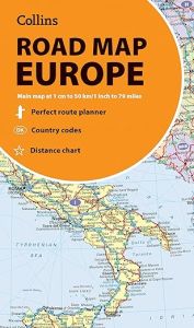COLLINS ROAD MAP OF EUROPE: FOLDED MAP