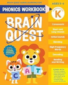 BRAIN QUEST PHONICS WORKBOOK: KINDERGARTEN