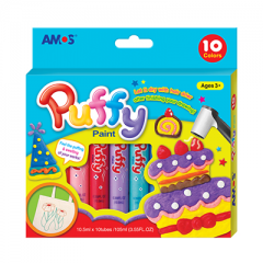 สีเจลเพ้นท์ผ้า 10 สี/PUFFY 10 COLORS 